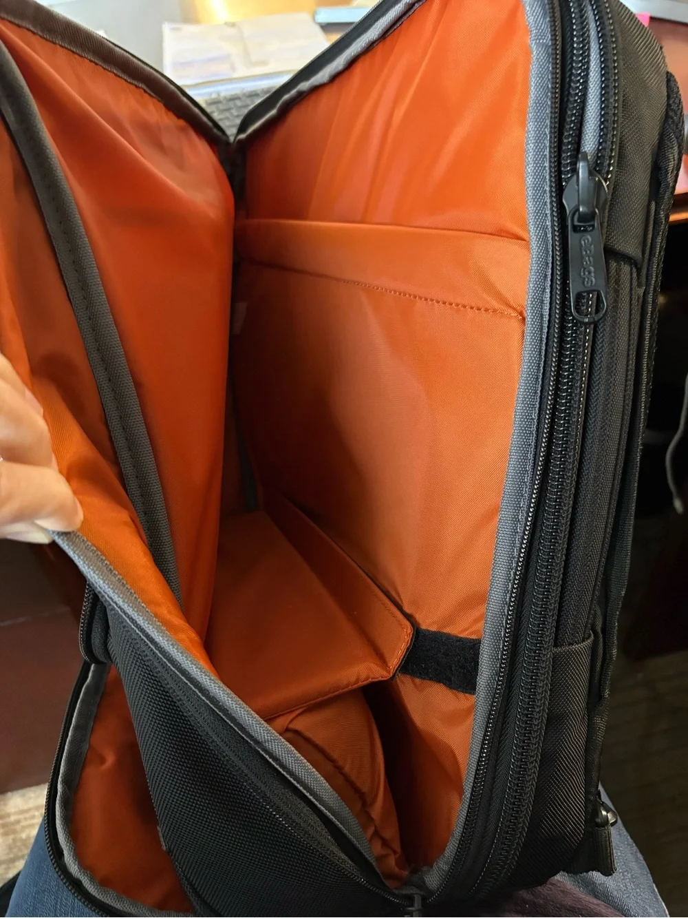 eBags Professional Slim Laptop Backpack EB2146-15.5 Black Travel Work Bag